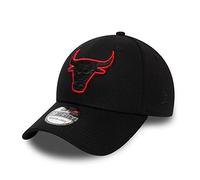 New Era 39Thirty Stretch Cap - OUTLINE Chicago Bulls Black M/L