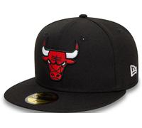 New Era Chicago Bulls Black Team Color 59Fifty Fitted Cap Black Red New