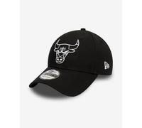 New Era Nba Chicago Bulls Essential Outline 9forty Cap Black Men,Women