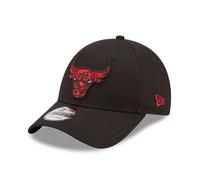 NEW ERA Chicago Bulls Marble Infill Black 9FORTY Adjustable Cap [black]