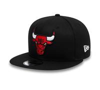 (ML, Black) New Era 9FIFTY Chicago Bulls NBA Basketball Snapback Baseball Cap Hat - Black