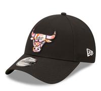 New Era Chicago Bulls Seasonal Infill 9FORTY Adjustable Cap Hat - Black