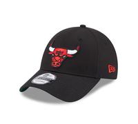New Era Chicago Bulls Team Side Patch 9Forty Adjustable Cap / Black / RRP £28