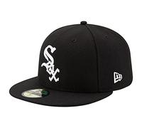 New Era Chicago White Sox Cap 59Fifty Basecap Baseball Fitted Kappe MLB Schwarz - 6 7/8-55cm (S)