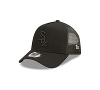 New Era Chicago White Sox MLB Tonal Mesh Black A-Frame Adjustable Trucker Cap - One-Size