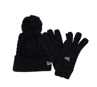 New Era Childrens/Kids Knitted Beanie & Gloves Set - Navy - Navy - One Size