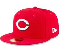 New Era Cincinnati Reds Ac Performance Scarlet Cap 59Fifty Fitted Mlb Authentics