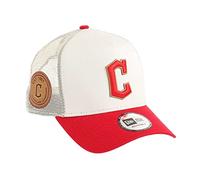 New Era Cleveland Guardians MLB Stone Red Established 1901 Sidepatch A-Frame Trucker Cap - One-Size
