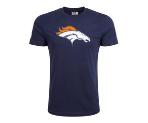 New Era Denver Broncos T Shirt Team Logo Navy - XL