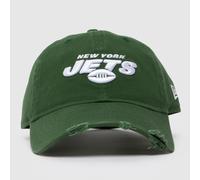 New Era Distress 9TWENTY Cap in Dark Green, Cotton One Size