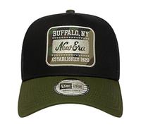 New Era A-Frame Trucker Cap - Brand Patch - Black Wood Camo - One Size