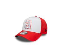 New Era Embroidery 9Forty Aprilia Adjustable Cap White Red, Size: One Size