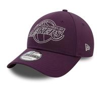 New Era ERA Los Angeles Lakers Basketball Metallic Outline 940, 501 - DARK PURPLE, One Size