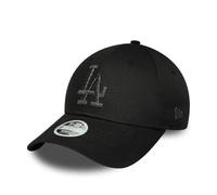 New Era MLB Metallic Logo 9FORTY Cap Los Angeles Dodgers Pure Black Women