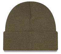 New Era Mens Fine Knit Warm Winter Cuffed Beanie Hat - Khaki