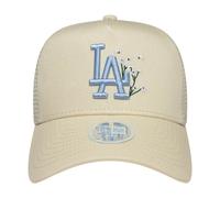 New Era Floral 9forty Aframe Los Angeles Dodgers Trucker Cap Beige