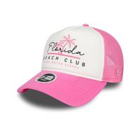 New Era Florida Beach Club Baseball Cap Trucker hat Snapback Woman Girl Curved Visor mesh Pink White