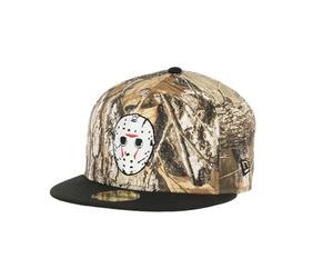 New Era Friday the 13th Jason Mask Real Tree Camouflage Black 59Fifty Baseball Cap