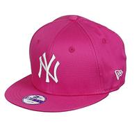 New Era Girl's Kids MLB Basic NY Yankees 9Fifty Fitted Cap, Hot Pink, One Size