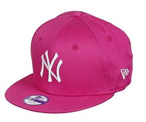 New Era Girl's Kids MLB Basic NY Yankees 9Fifty Fitted Cap, Hot Pink, One Size