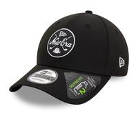 NEW ERA GOLF BASEBALL CAP.9FORTY MONO REPREVE HERITAGE BLACK ADJUSTABLE HAT S25