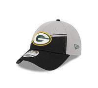 New Era Green Bay Packers NFL 2023 Sideline Grey Black 9Forty Stretch Snapback Cap - One-Size