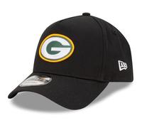 New Era Green Bay Packers NFL Evergreen Black 9Forty Adjustable A-Frame Cap