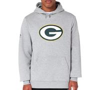 New Era Green Bay Packers NFL Team Logo Hoody Grey Hooded Jumper