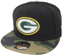 New Era Green Bay Packers Snapback Cap Black Camo 9FIFTY 950 OSFA Basecap