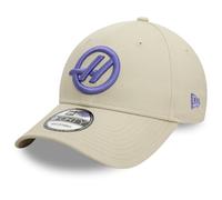 New Era Haas F1 Team 9TWENTY Baseball Cap, Stone, Adjustable