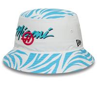 (One Size) 2024 Haas Miami Zebra Bucket Hat (White) - Medium
