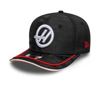 New Era Haas F1 Team, Official 2025 Collection, Camo Design, Team Kids Baseball Cap, Black, Adjustable