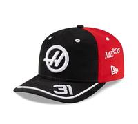New Era Haas F1 Team, Official 2025 Collection, Esteban Ocon Drivers Baseball Cap, Red, Black, Adjustable