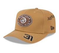 New Era Haas F1 Team, Official 2025 Merchandise, Austin Texas USA GP Special Edition, Esteban Ocon Driver Baseball Cap, 2025, Brown (UK, Alpha, M, L, Brown)