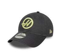 New Era Haas F1 Team, Official 2025 Merchandise, Seasonal Logo Baseball Cap, Hat, Adjustable, Dark Grey