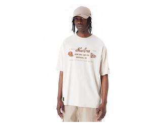 New Era Heritage Patch Oversized T-shirt Beige