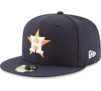 New Era Houston Astros Ac Performance Home 59Fifty Fitted Cap Mlb Authentics