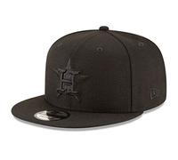 New Era Houston Astros MLB Basic Snapback Black on Black 950 Adjustable Cap