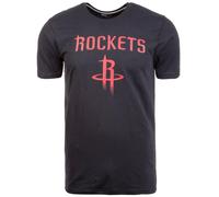 New Era Houston Rockets Black NBA Team Logo Tee T-Shirt Men M L XL XXL