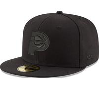 New Era Indiana Pacers Black On Black Cap 59Fifty Fitted