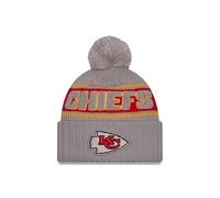 New Era Kansas City Chiefs NFL 2024 Sideline Sport Knit Grey Bobble Hat
