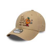 NEW ERA LA DODGERS ICON BASEBALL CAP.9FORTY MLB BEIGE COTTON ADJUSTABLE HAT S26