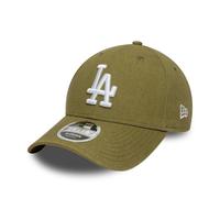 NEW ERA LA DODGERS LINEN BASEBALL CAP.9FORTY M CROWN GREEN SNAPBACK HAT S26