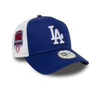 New Era Adult's 9Forty A Frame Trucker Side Patch MLB Los Angeles Dodgers Baseball Cap Hat Dark Blue