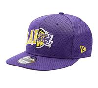 New Era LA Lakers NBA 9FIFTY Half Stitch Baseball Cap Hat - S/M Black