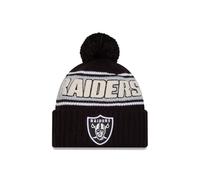 New Era Las Vegas Raiders NFL 2024 Sideline Sport Knit Black Bobble Hat