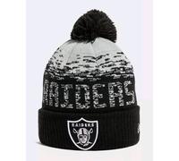 New Era Las Vegas Raiders Ombre NFL Football Winter Beanie Bobble Hat - Black