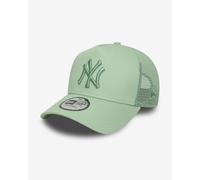 New Era 9Forty Adult's League Essential MLB New York Yankees Trucker Baseball Cap Hat Green Pastel