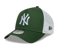 New Era Adults 9Forty Trucker League Essential MLB New York Yankees Baseball Cap Hat Dark Green
