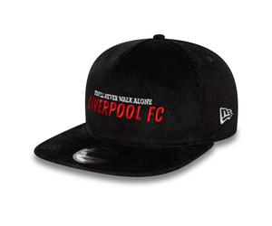 NEW ERA LIVERPOOL FC BASEBALL CAP.CORD YOU'LL NEVER WALK ALONE FOOTBALL HAT W25